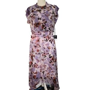 Simply Vera Vera Wang Purple Floral Dress
